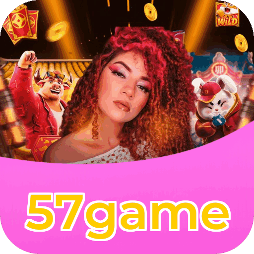 Interface do aplicativo 57game mostrando jogos disponíveis no iOS e Android